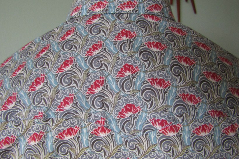 Short Sleeved shirt in Liberty London's art nouveau Tulip print 'Ten Six' 7